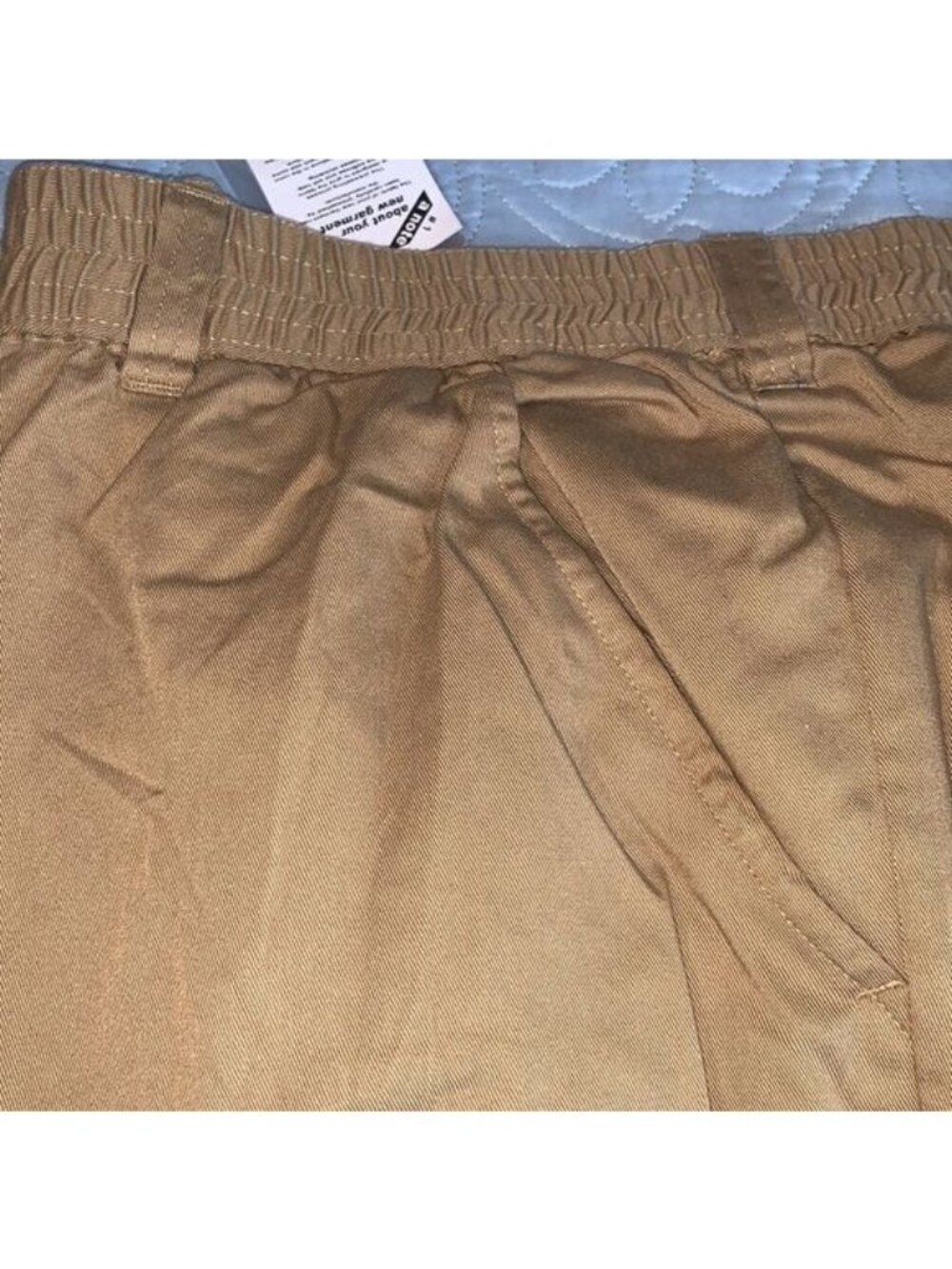 Mens King Size Big Elastic Waist Khaki Pants Size 54/38 Cotton Blend - Picture 7 of 12